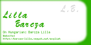 lilla barcza business card